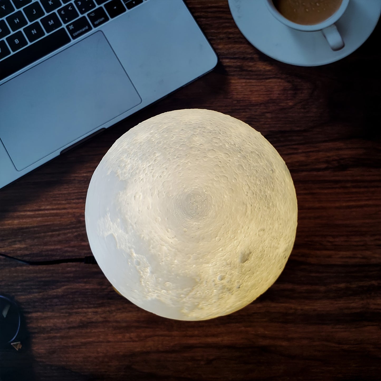 Lunar Miracle Magnetic Levitating Moon Lamp | 3D Craters Night Light