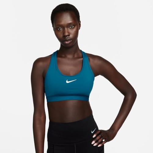 NIKE Women's W Nk Swsh Med SPT Bra Bra (Pack of 1)
