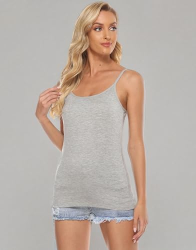 BQTQ 3 Pieces Vest Top for Women Basic Camisole Adjustable Spaghetti Strap Tank Tops for Women and Girls