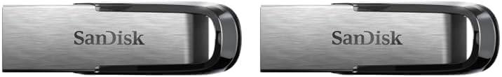 SanDisk 128GB Ultra Flair USB 3.0 Flash Drive USB stick, Memory stick with transfer speeds up to 150 MB/s, Password protection, Durable, Sleek Metal Casing Silver/Black