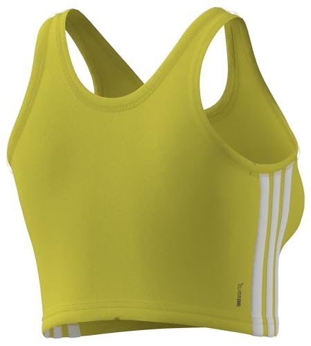 adidas Women's Train Essentials 3-Stripes Cropped Tank Top T-Shirt