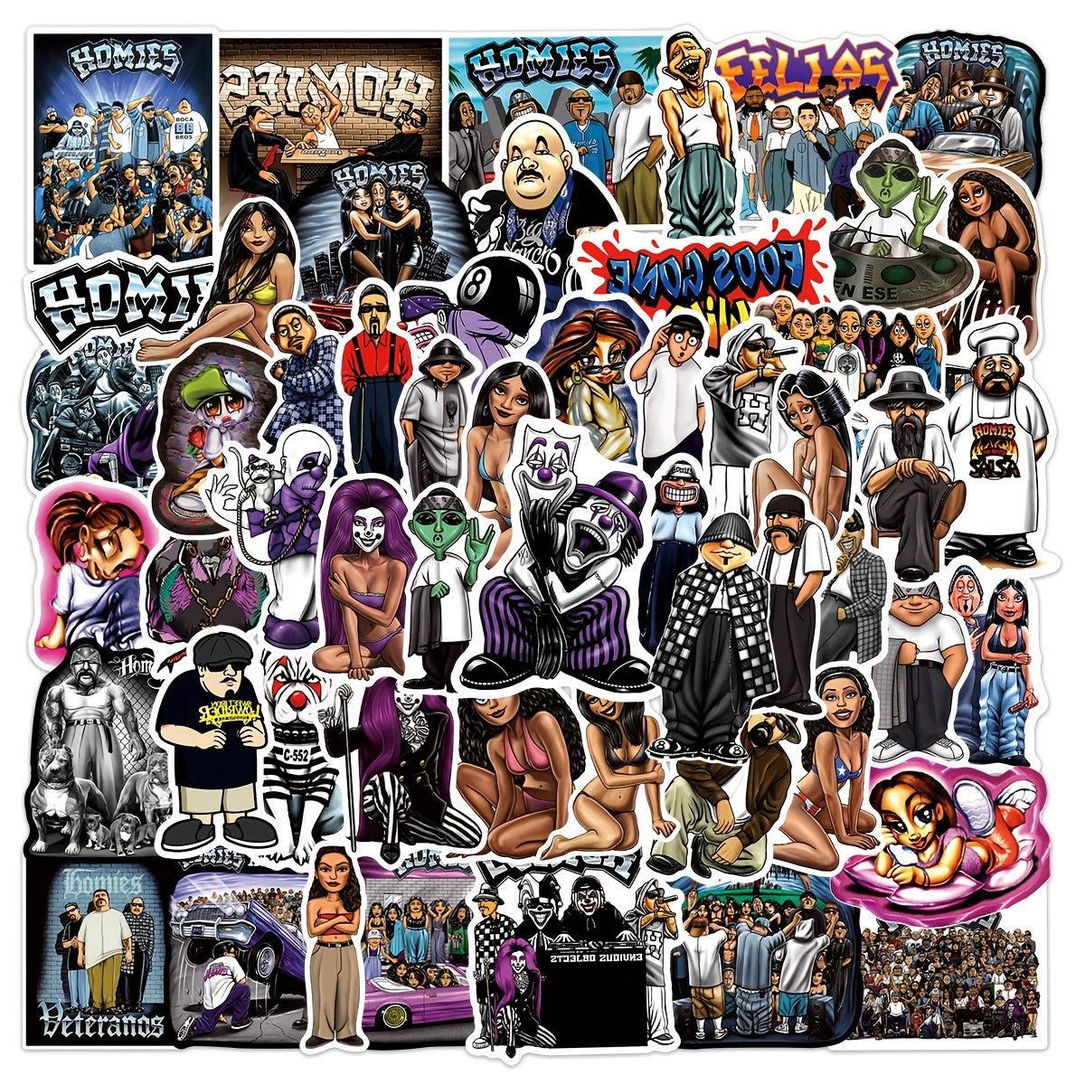 100pcs Anime Cartoon Waterproof Stickers | DIY Gear Decor