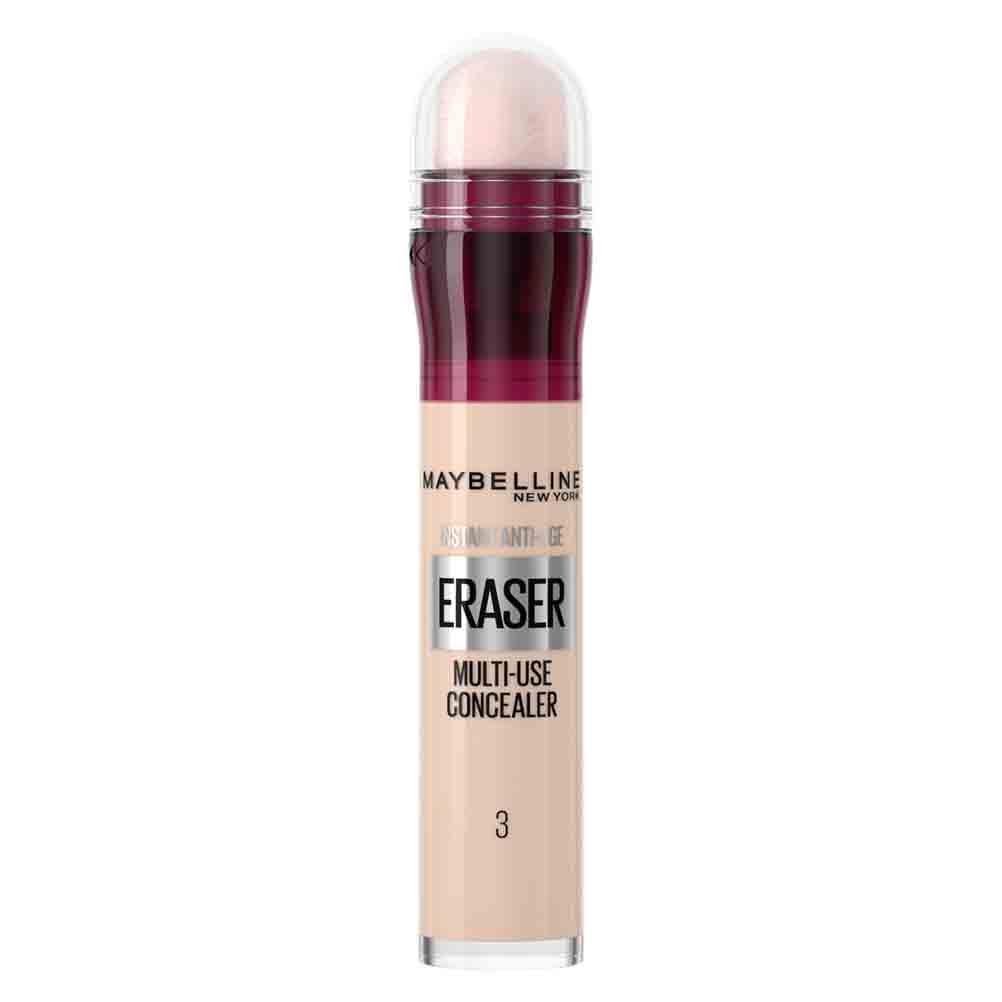 Maybelline Concealer Instant Anti Age Eraser Eye Concealer, Dark Circles and Blemish Concealer, Ultra Blendable Formula 00 Ivory