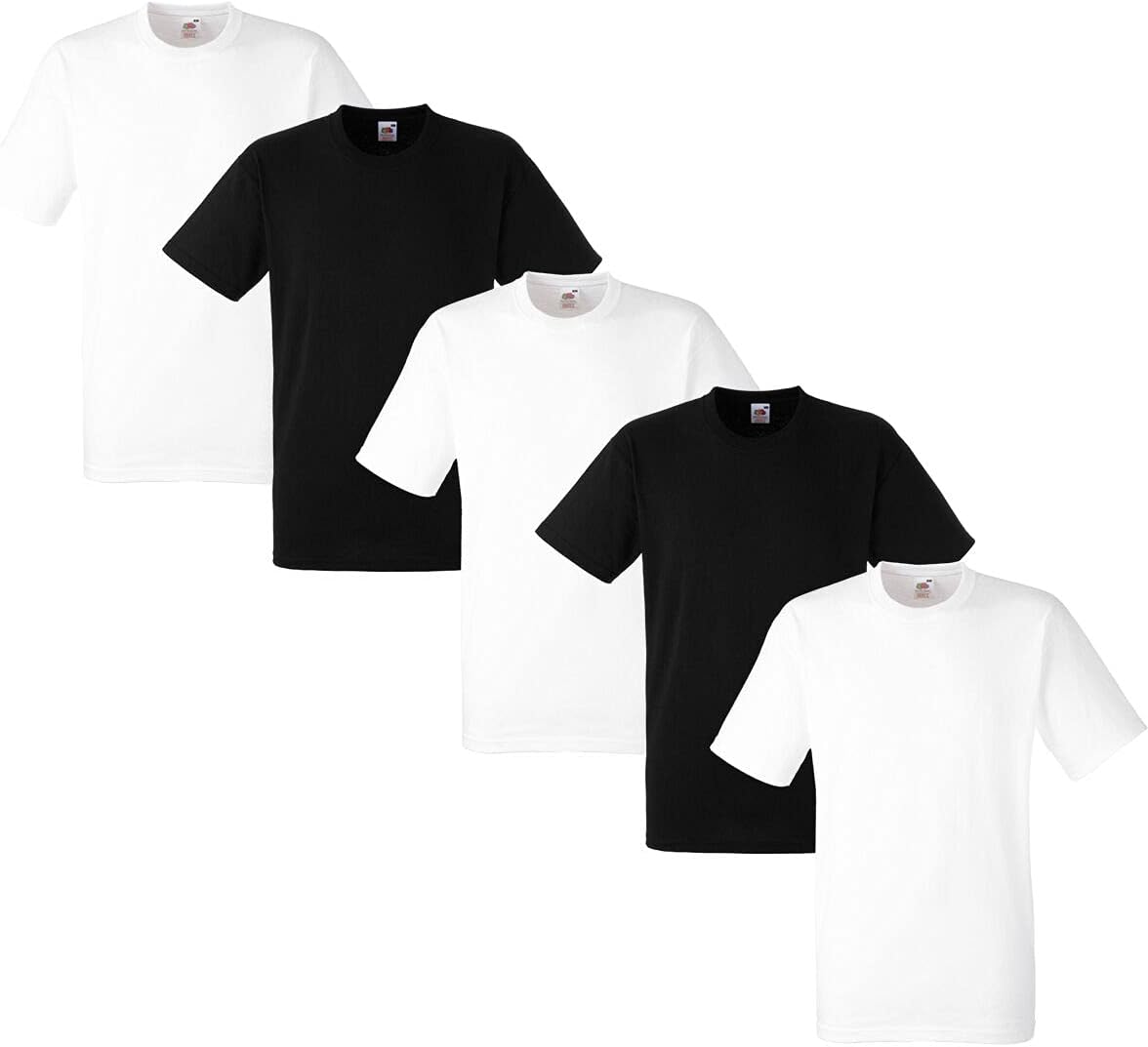 Fruit of the Loom Men's Heavy T-Shirt Pack of 5