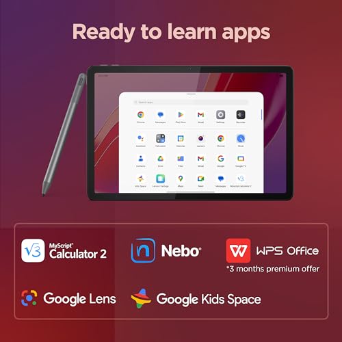 Lenovo Tab M11 Android Tablet | 11 Inch Full HD 1200p | 128 GB | Lenovo Tab Pen | WiFi | 4 GB RAM | Luna Grey | Designed for Portable Entertainment