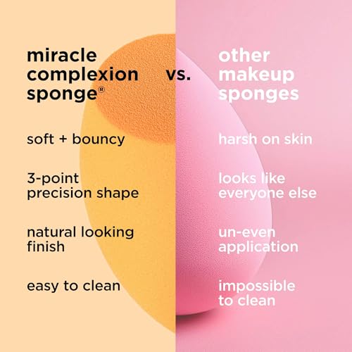 REAL TECHNIQUES,5 Count (Pack of 1) Everyday Essentials Makeup Brush Complete Face Set (Miracle Complexion Sponge, Expert Face, Blush, Setting and Deluxe Crease Brushes)