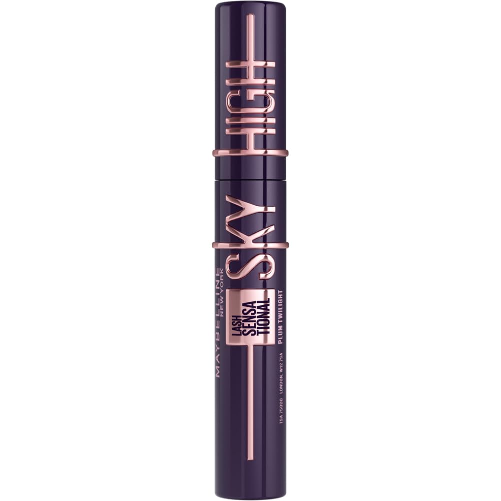 Maybelline New York Lash Sensational Sky High Mascara, Volumising & Lengthening Mascara, Washable Flake-Free Formula Infused with Bamboo Extract & Fibres, 7.2 ml, Shade: 01, Very Black