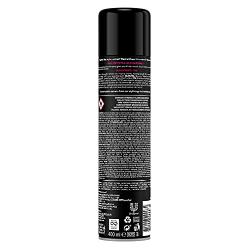 TRESemmé Extra Hold Hairspray 24-hour frizz control for a smooth finish 400 ml