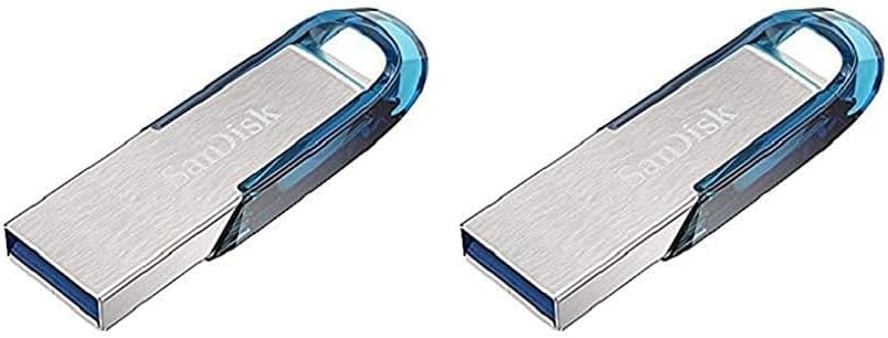 SanDisk 128GB Ultra Flair USB 3.0 Flash Drive USB stick, Memory stick with transfer speeds up to 150 MB/s, Password protection, Durable, Sleek Metal Casing Silver/Black