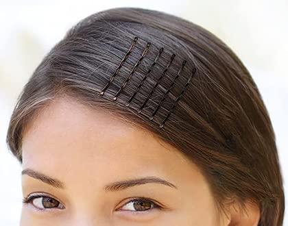 AnAsh Hair Pins 60 Pcs, Bobby Pins for Women, Hair Grips for Thick, Thin, Wavy, Curly, Long, Short Hair, Hair Clips for Styling Sectioning, Wearing, Casual, Party, Travel, & Weddings (Brown)