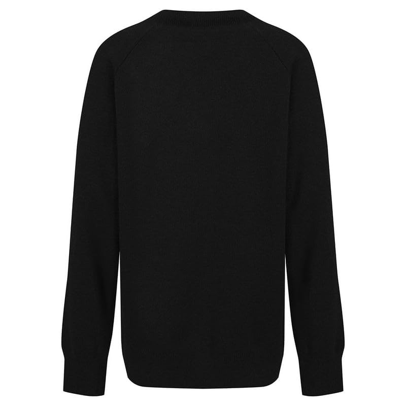 ZECO Unisex Kids Cotton Mix Knitted V Neck School Jumper (Kids: 3-13+ Years, Adults: XS to 3XL)