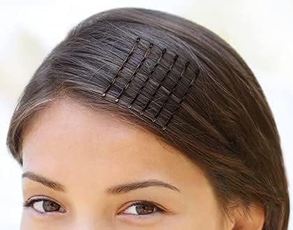 AnAsh Hair Pins 60 Pcs, Bobby Pins for Women, Hair Grips for Thick, Thin, Wavy, Curly, Long, Short Hair, Hair Clips for Styling Sectioning, Wearing, Casual, Party, Travel, & Weddings (Brown)