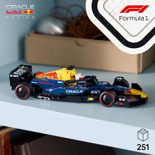 LEGO Speed Champions Ferrari SF-24 F1 Race Car Toy with a Collectible Formula 1 Driver Minifigure - Model Kits for 10+ Year Old Boys & Girls or Adult Motorsport Fans 77242