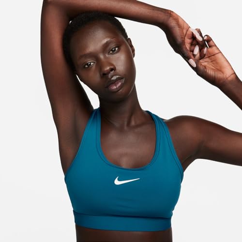 NIKE Women's W Nk Swsh Med SPT Bra Bra (Pack of 1)