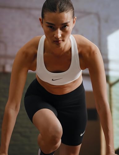 NIKE Women's W Nk Swsh Med SPT Bra Bra (Pack of 1)