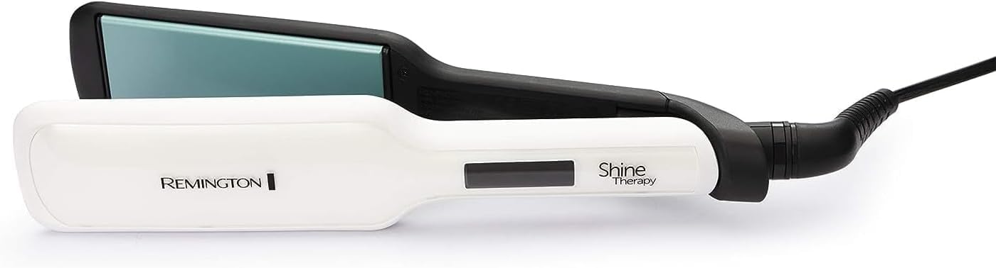 Remington Shine Therapy Hair Straightener with Advanced Ceramic coating infused with Moroccan Argan Oil for sleek & smooth glide, Floating plates, Digital display, 9 settings 150°C–230°C, S8500