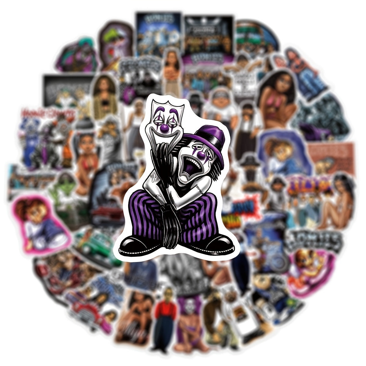 100pcs Anime Cartoon Waterproof Stickers | DIY Gear Decor