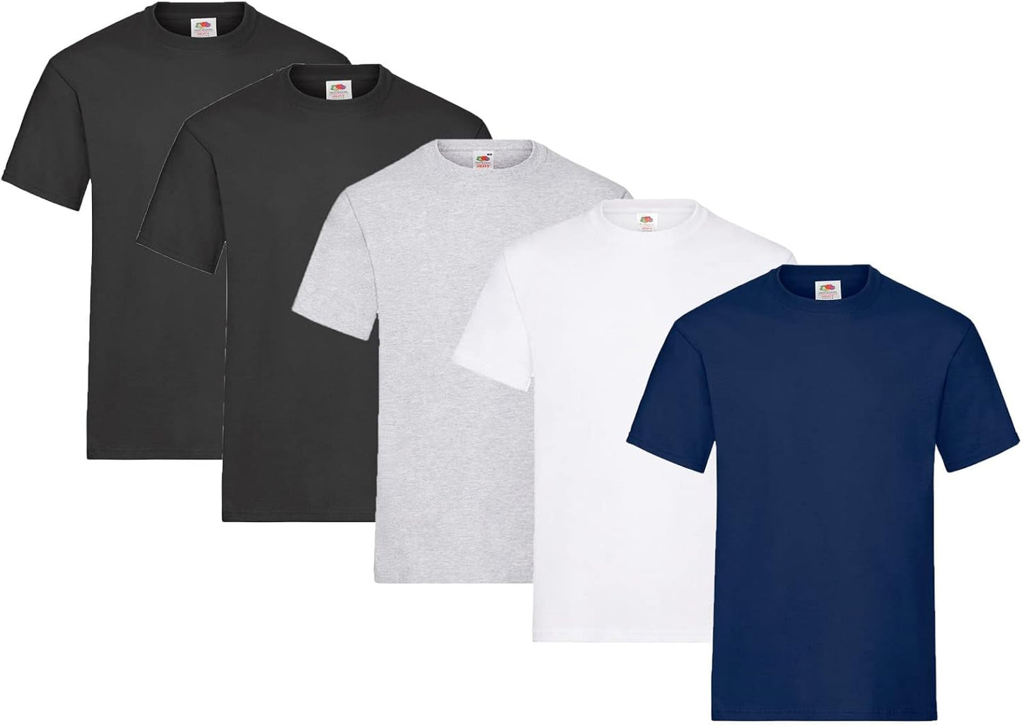 Fruit of the Loom Men's Heavy T-Shirt Pack of 5