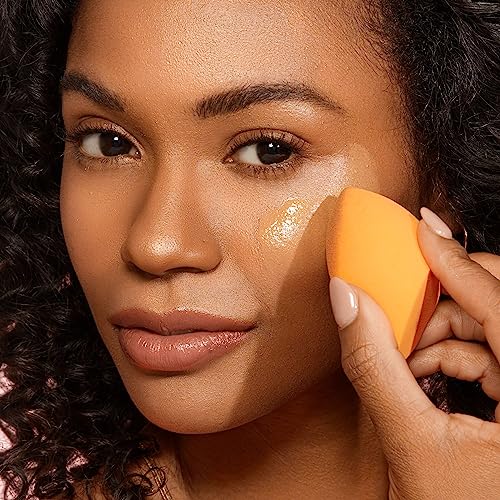 REAL TECHNIQUES,5 Count (Pack of 1) Everyday Essentials Makeup Brush Complete Face Set (Miracle Complexion Sponge, Expert Face, Blush, Setting and Deluxe Crease Brushes)