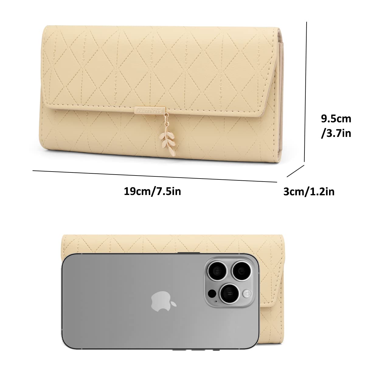 Long Purse for Women PU Leather, Large Capacity PU Leather Women's Wallet Wallet for Women with Multiple Card Slots and Coin Zipper Pocket Ladies Purse Clutch Holder Large Capacity Card Holder (Pink)