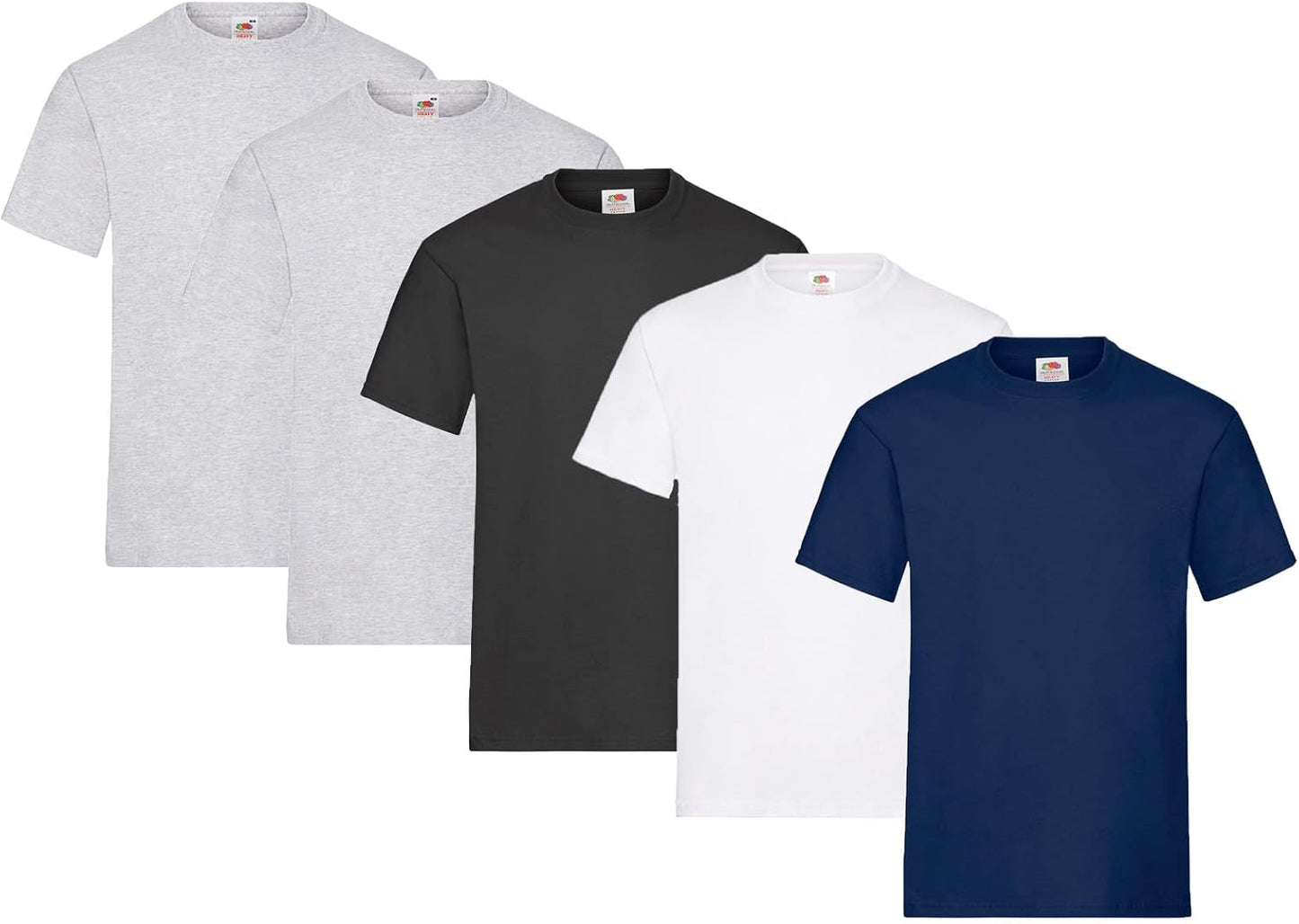 Fruit of the Loom Men's Heavy T-Shirt Pack of 5