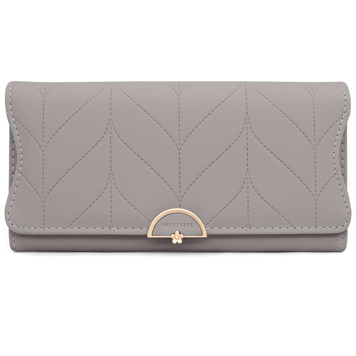 Long Purse for Women PU Leather, Large Capacity PU Leather Women's Wallet Wallet for Women with Multiple Card Slots and Coin Zipper Pocket Ladies Purse Clutch Holder Large Capacity Card Holder (Pink)