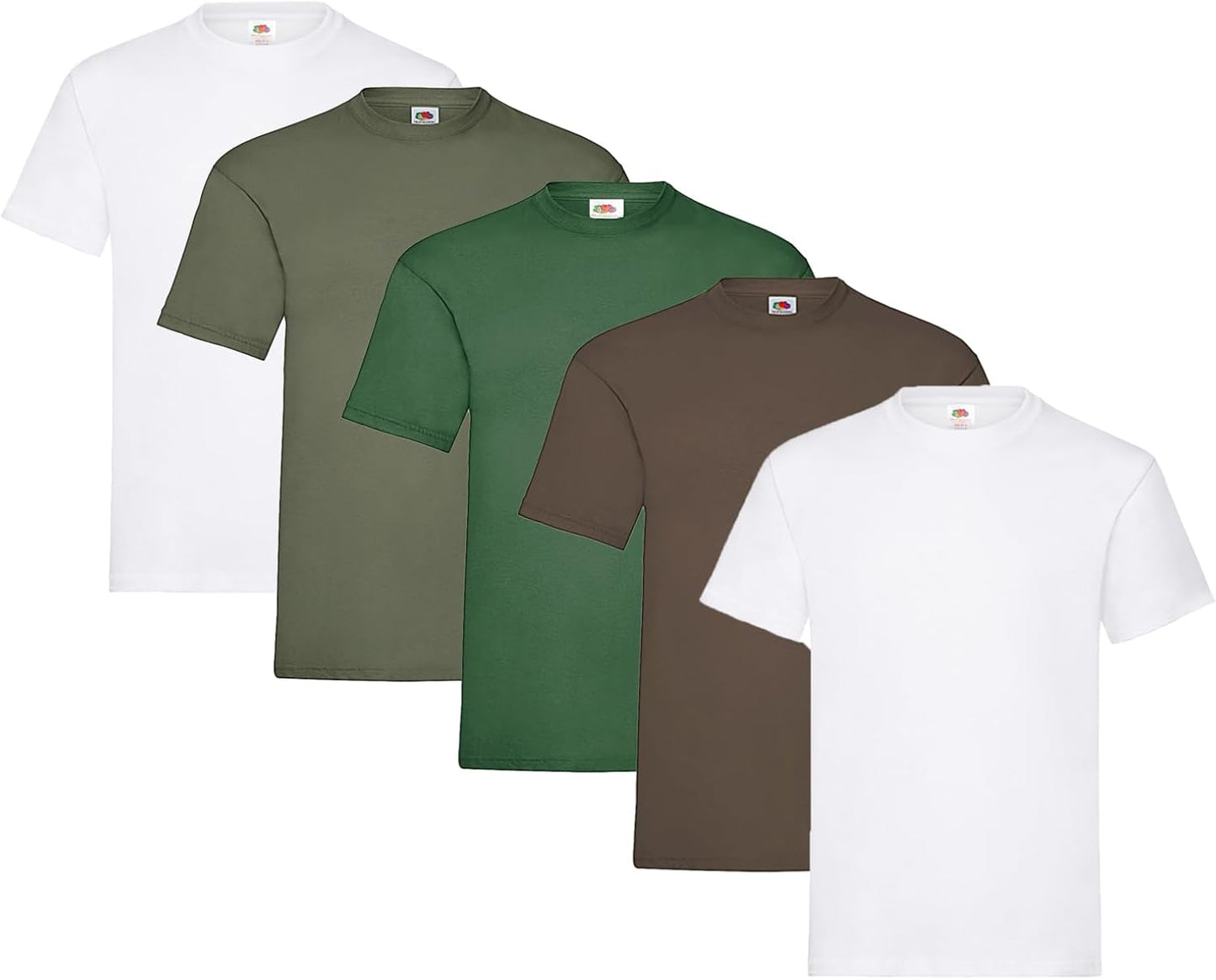 Fruit of the Loom Men's Heavy T-Shirt Pack of 5