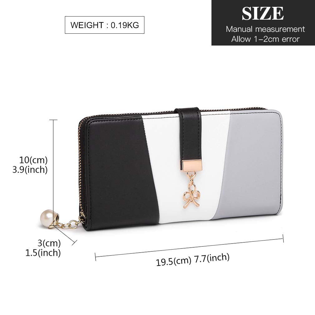 Miss Lulu Handbags for Women Look V-Shape Shoulder Handbag Lightweight Medium Tote Bag PU Leather