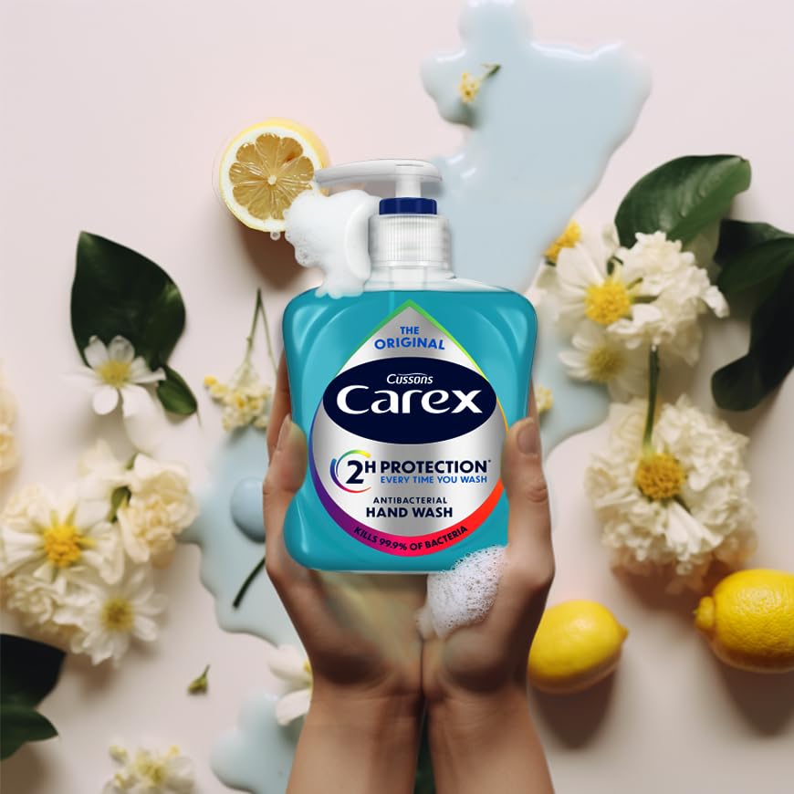 Carex Original Antibacterial Hand Wash, Clean & Protect Hands, Bulk Buy, Pack of 6 x 250 ml (Packaging may vary)