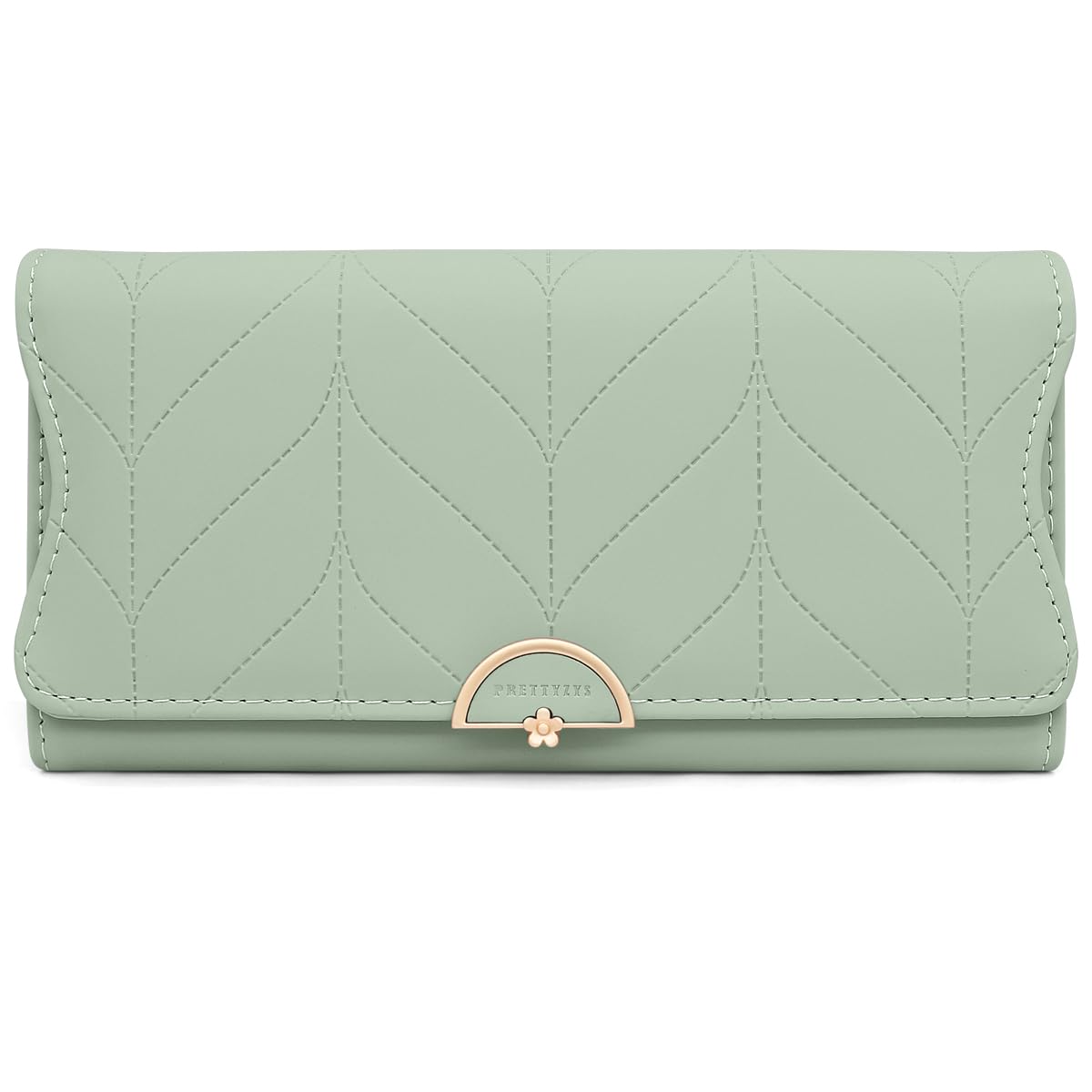 Long Purse for Women PU Leather, Large Capacity PU Leather Women's Wallet Wallet for Women with Multiple Card Slots and Coin Zipper Pocket Ladies Purse Clutch Holder Large Capacity Card Holder (Pink)