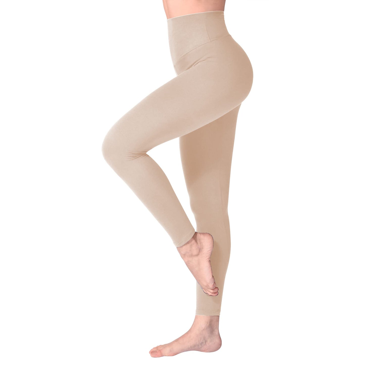 SINOPHANT High Waisted Leggings for Women, Buttery Soft Elastic Opaque Tummy Control Leggings,Plus Size Workout Gym Yoga Stretchy Pants