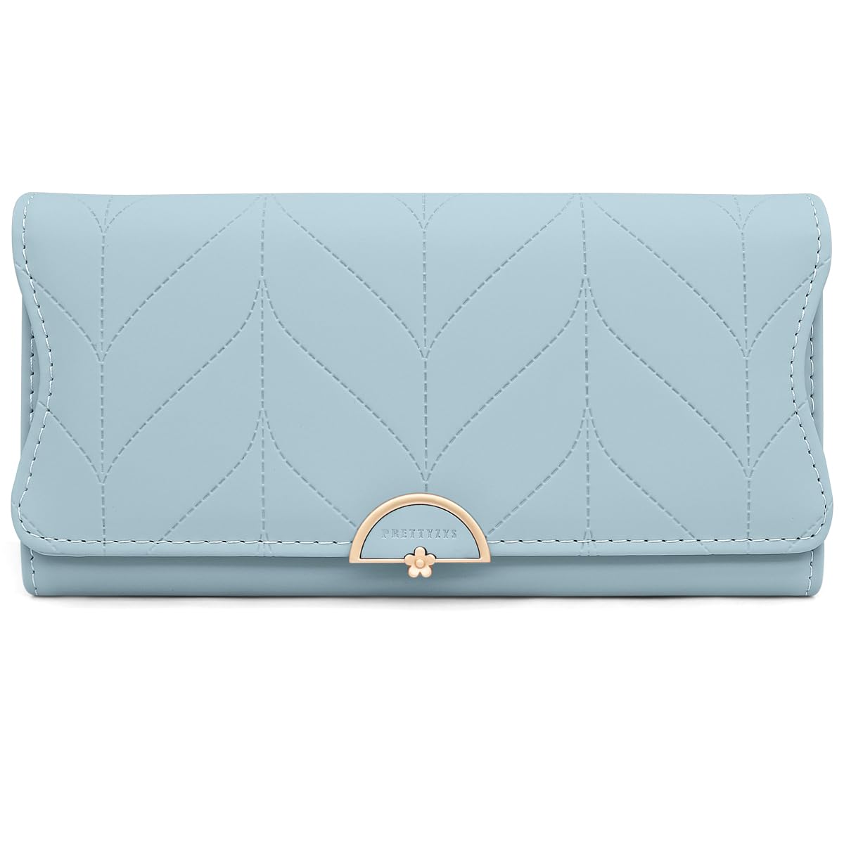 Long Purse for Women PU Leather, Large Capacity PU Leather Women's Wallet Wallet for Women with Multiple Card Slots and Coin Zipper Pocket Ladies Purse Clutch Holder Large Capacity Card Holder (Pink)
