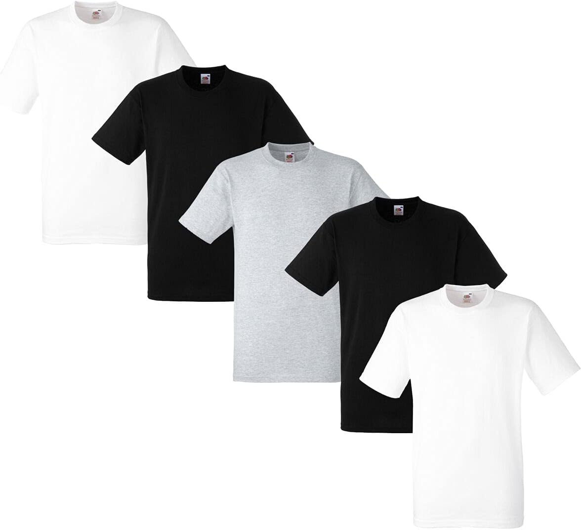 Fruit of the Loom Men's Heavy T-Shirt Pack of 5