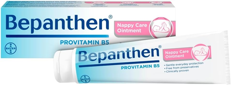 Bepanthen Nappy Care Ointment | Nappy Cream with Provitamin B5 | Suitable for Newborns Skin, 100 g (Packing May Vary).