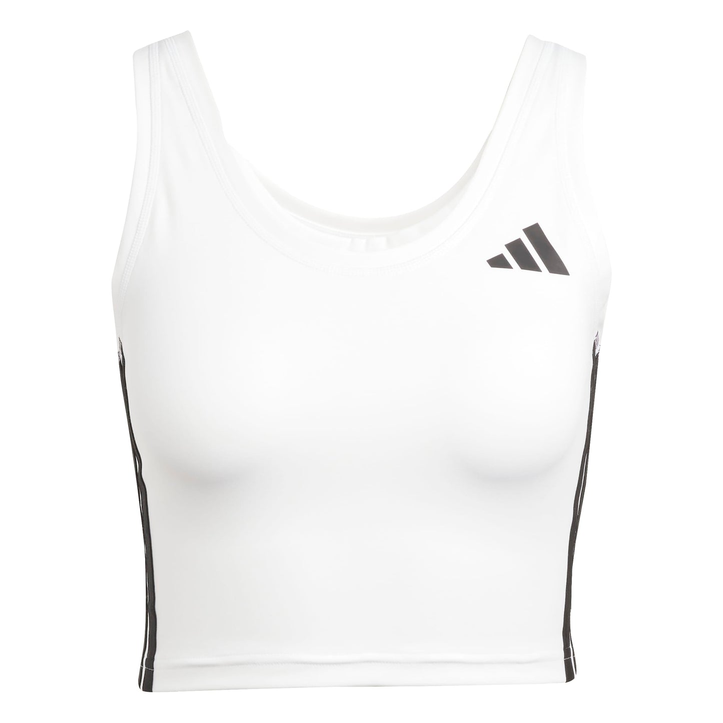 adidas Women's Train Essentials 3-Stripes Cropped Tank Top T-Shirt