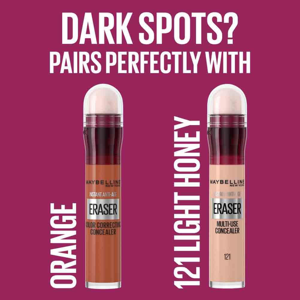 Maybelline Concealer Instant Anti Age Eraser Eye Concealer, Dark Circles and Blemish Concealer, Ultra Blendable Formula 00 Ivory