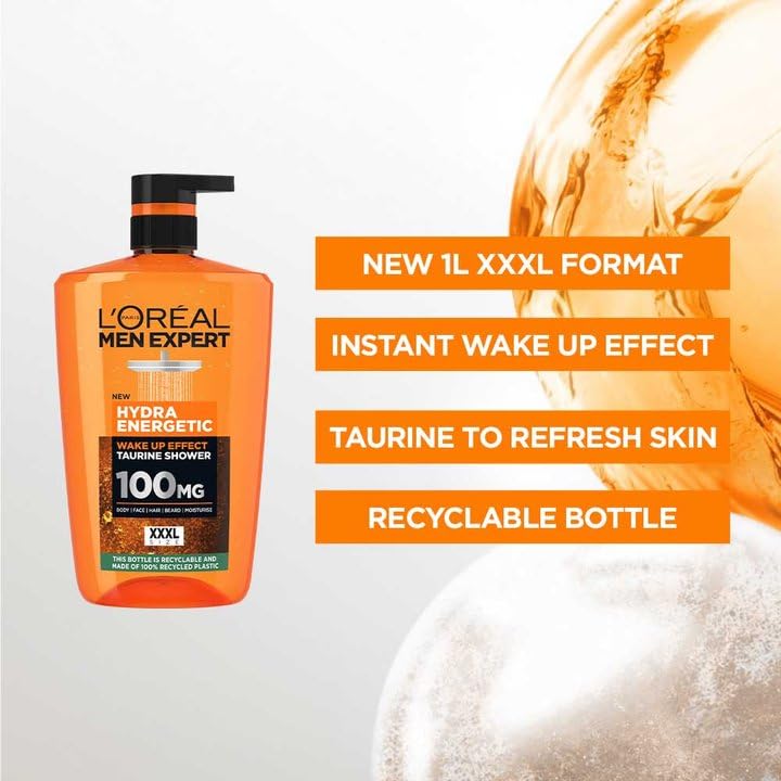L'Oréal Men Expert Pure Carbon Shower Gel Large XXL 1L