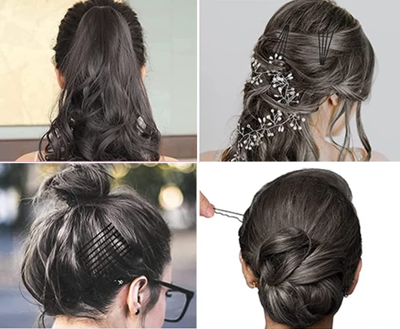 AnAsh Hair Pins 60 Pcs, Bobby Pins for Women, Hair Grips for Thick, Thin, Wavy, Curly, Long, Short Hair, Hair Clips for Styling Sectioning, Wearing, Casual, Party, Travel, & Weddings (Brown)