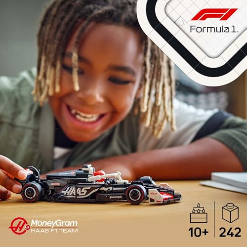 LEGO Speed Champions Ferrari SF-24 F1 Race Car Toy with a Collectible Formula 1 Driver Minifigure - Model Kits for 10+ Year Old Boys & Girls or Adult Motorsport Fans 77242
