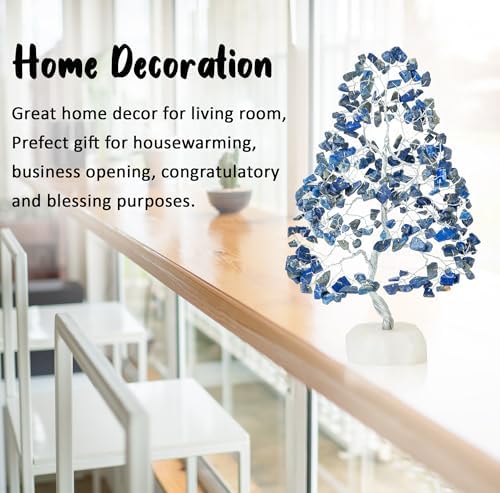 Green Jade Feng Shui Healing Crystals Tree of Life Handmade Gemstone Crystal Tree Bonsai for Spiritual Gifts Home Decor Present mum Gift for Women birthday gifts for men house warming gifts, 10-12"