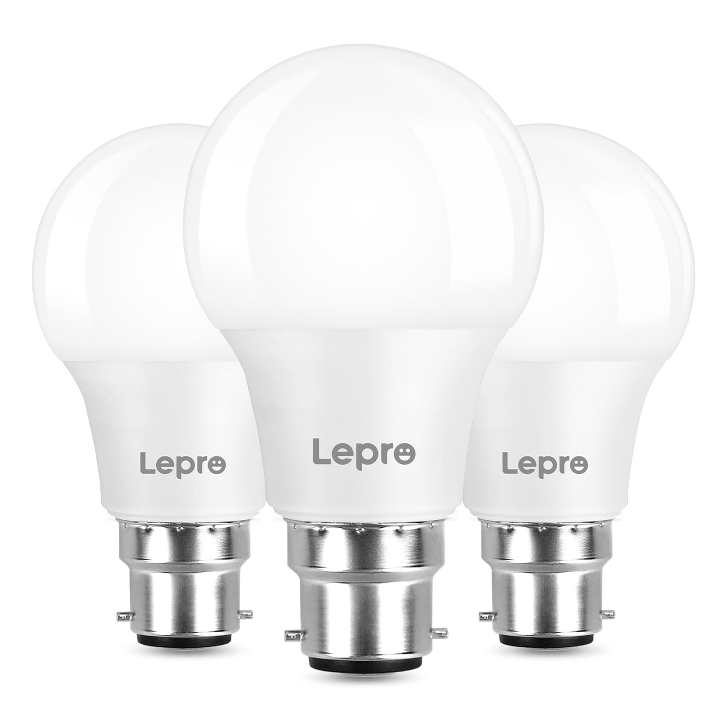 Lepro Bayonet Light Bulb, 60W Equivalent, Warm White 2700K, 8.5W 806lm B22 LED Bulb, BC A60 GLS Energy Saving Lightbulbs, Non-dimmable, Pack of 6