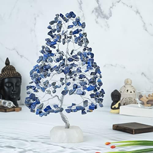 Green Jade Feng Shui Healing Crystals Tree of Life Handmade Gemstone Crystal Tree Bonsai for Spiritual Gifts Home Decor Present mum Gift for Women birthday gifts for men house warming gifts, 10-12"