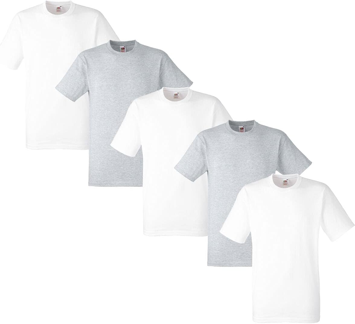 Fruit of the Loom Men's Heavy T-Shirt Pack of 5