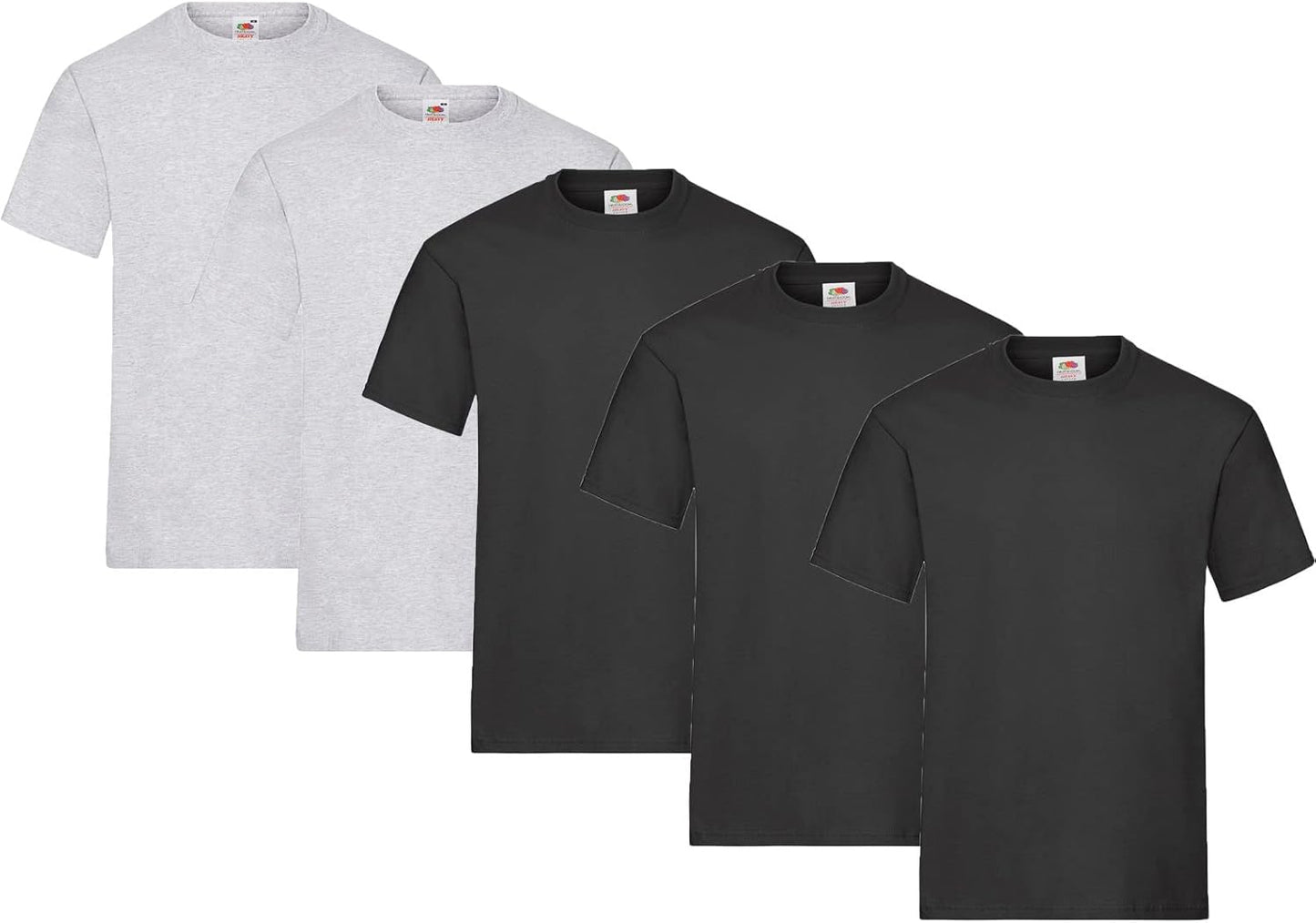 Fruit of the Loom Men's Heavy T-Shirt Pack of 5