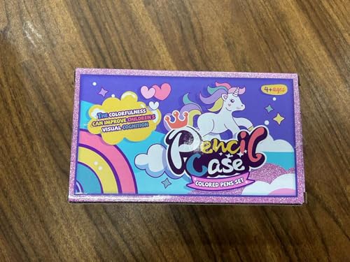 Hot Bee Unicorn Gifts for Girls 4 5 6 7, Unicorn Pencil Case Stationary Sets, Girl Toys Age 4-7, Drawing Colouring Set for Kids, Art and Crafts for Kids 4-6, Birthday Presents for Girls