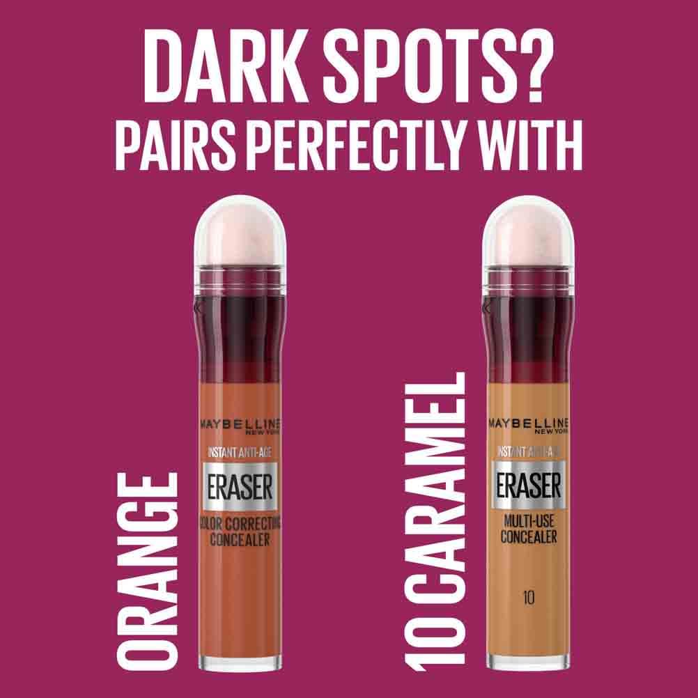 Maybelline Concealer Instant Anti Age Eraser Eye Concealer, Dark Circles and Blemish Concealer, Ultra Blendable Formula 00 Ivory