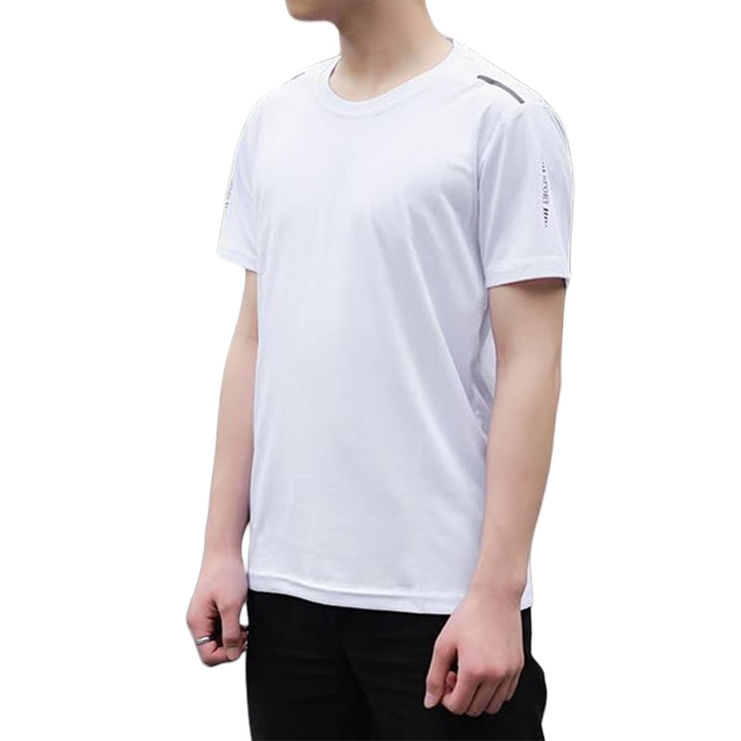 JiaYouLC 3 Pack T Shirts for Men UK Multipack Crew Neck Quick Dry Sport Tops Breathable Wicking Tshirts for Running Athletic Gym Workout