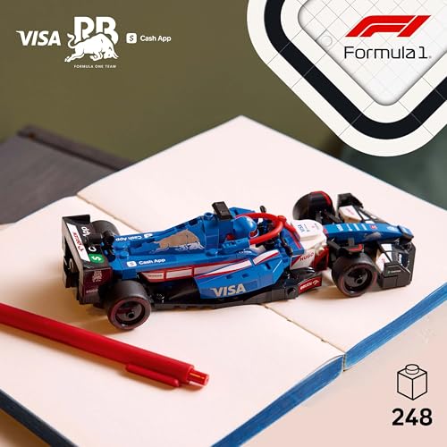 LEGO Speed Champions Ferrari SF-24 F1 Race Car Toy with a Collectible Formula 1 Driver Minifigure - Model Kits for 10+ Year Old Boys & Girls or Adult Motorsport Fans 77242