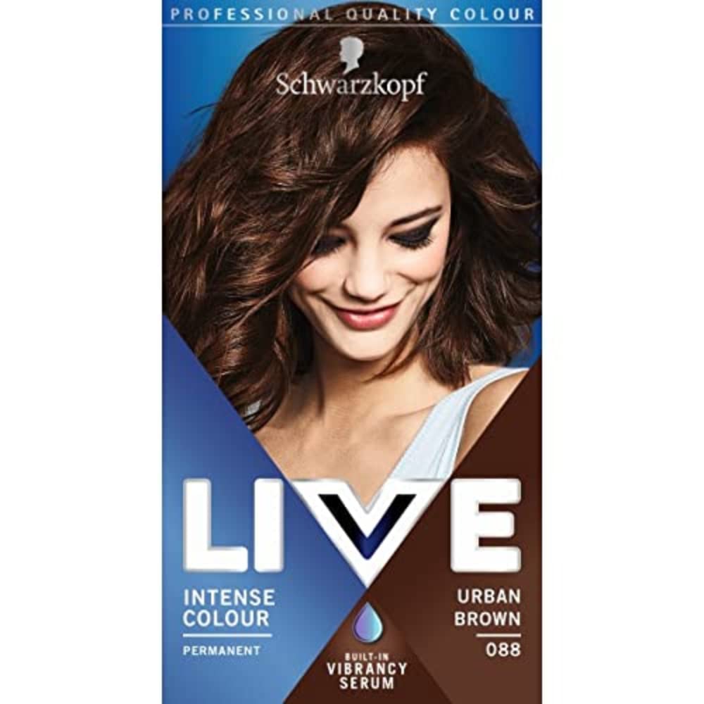 Schwarzkopf LIVE Intense Colour, Long Lasting Permanent Black Hair Dye, With Built-In Vibrancy Serum, Up To 100% Grey Coverage- Deep Black 099