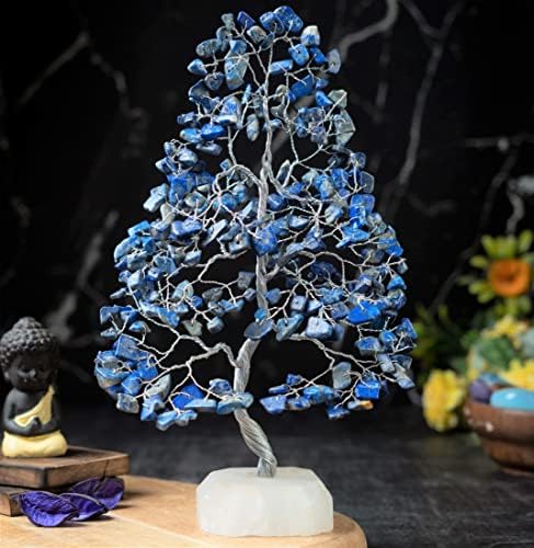 Green Jade Feng Shui Healing Crystals Tree of Life Handmade Gemstone Crystal Tree Bonsai for Spiritual Gifts Home Decor Present mum Gift for Women birthday gifts for men house warming gifts, 10-12"